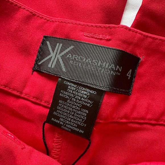 Kardashians Kollection Spring 2012 High Waist Wide Leg Red Pants - Picture 6 of 10